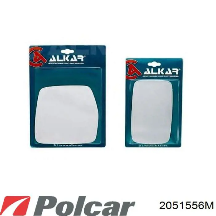 2051556M Polcar cristal de espejo retrovisor exterior derecho