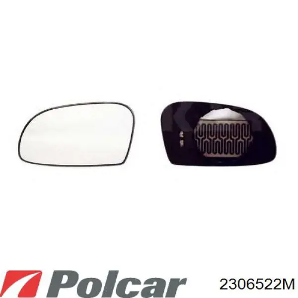 2306522M Polcar espejo retrovisor izquierdo