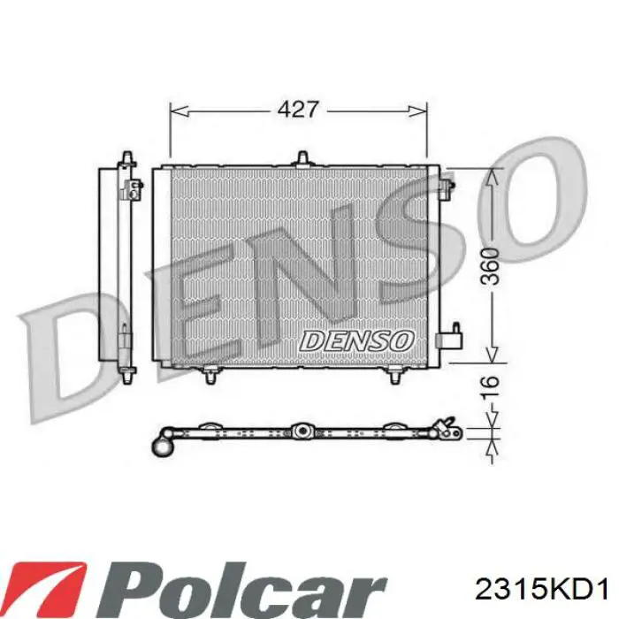 Comprar 2315KD1 Polcar Filtro secador de aire acondicionado