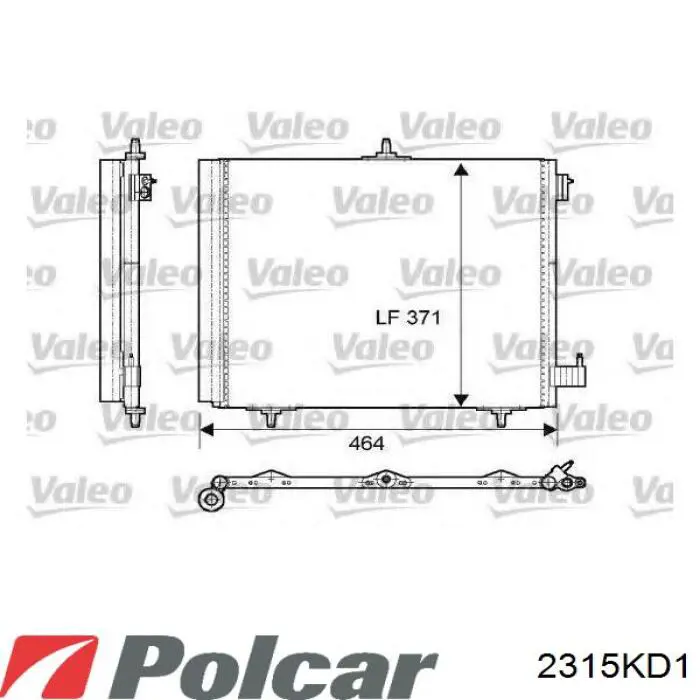 2315KD1 Polcar Filtro deshidratante aire acondicionado