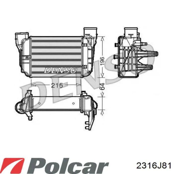 Intercooler E256091 Peugeot/Citroen