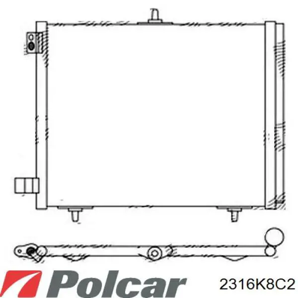 Condensador aire acondicionado E163362 Peugeot/Citroen