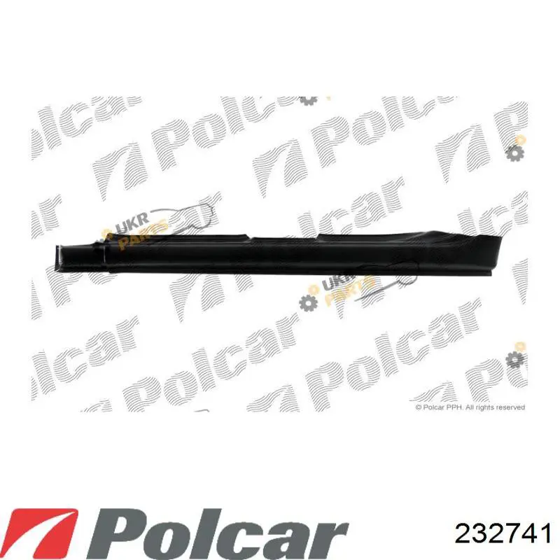 232741 Polcar Chapa de acceso izquierda