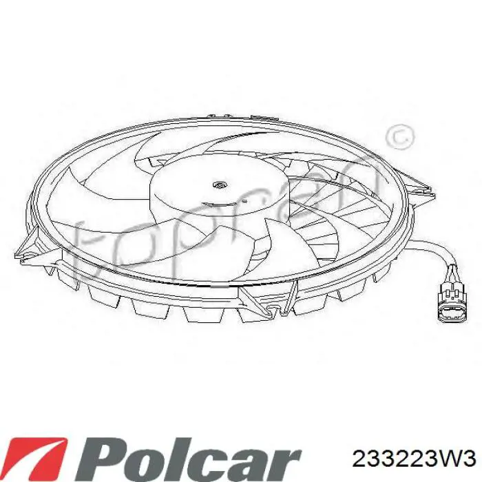 233223W3 Polcar Electroventilador del motor