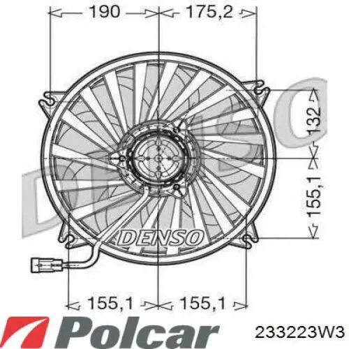 Ventilador de radiador Polcar 233223W3 precio, desde 78,45 EUR