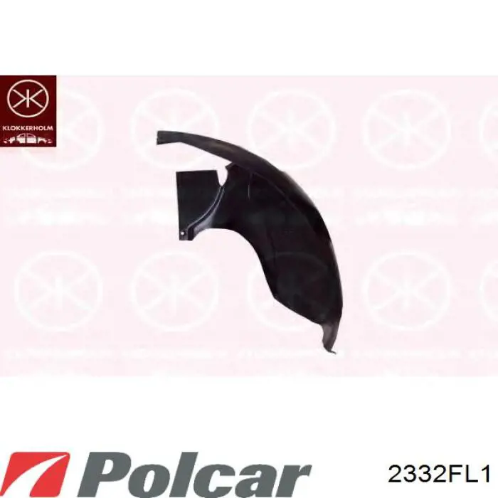 Guardalodos delantero izquierdo 2332FL1 Polcar