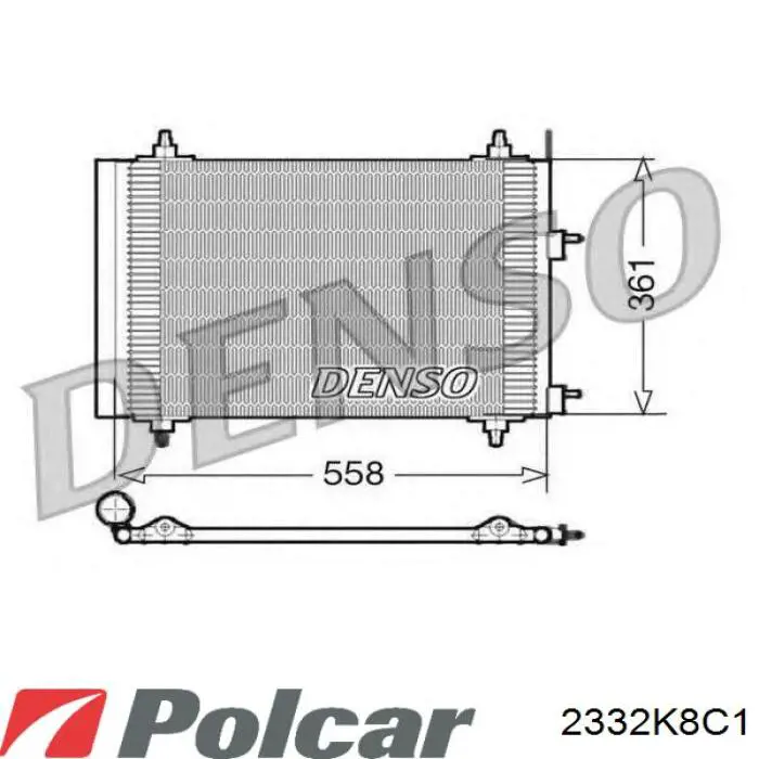 2332K8C1 Polcar condensador aire acondicionado