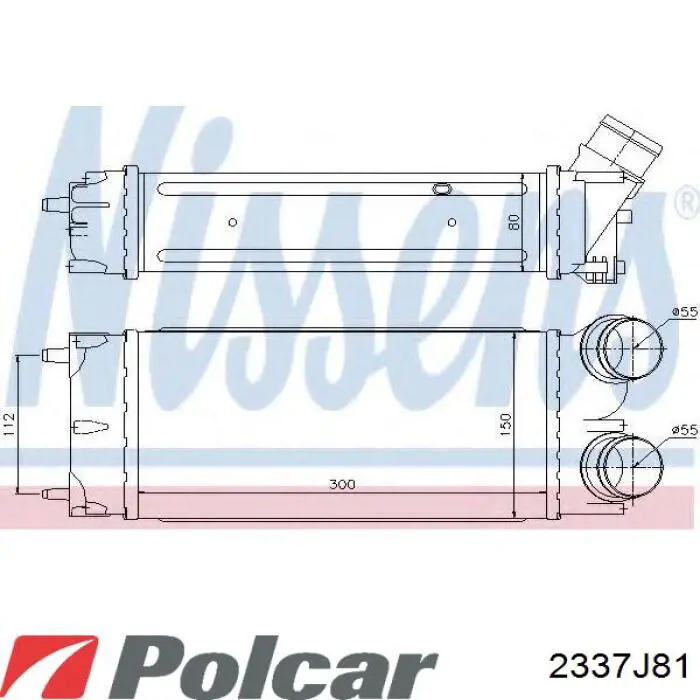 2337J81 Polcar intercooler