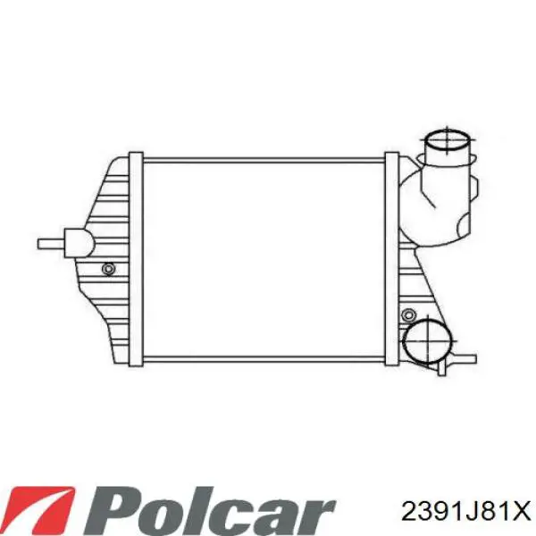 2391J81X Polcar radiador de aire de admisión