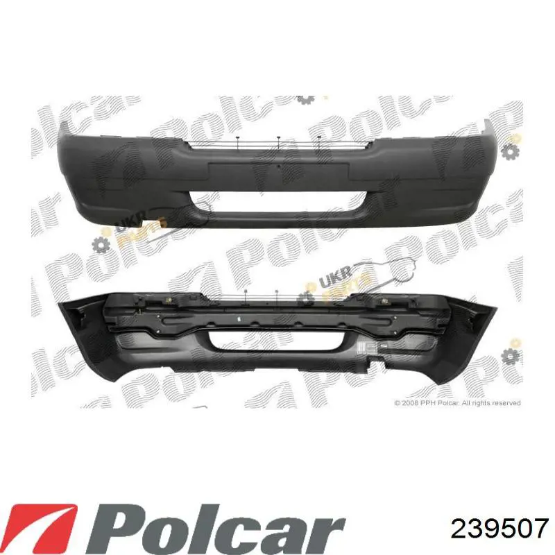 239507 Polcar Paragolpes delantero