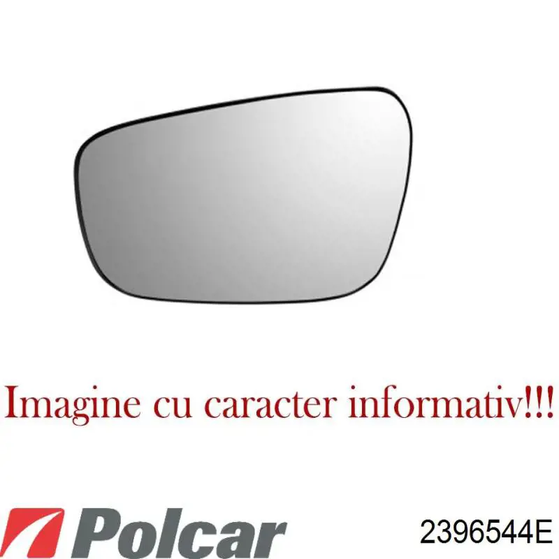 2396544E Polcar cristal de espejo retrovisor exterior izquierdo