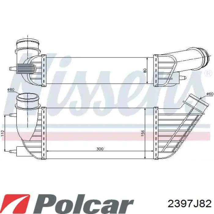 Radiador de aire de admisión Polcar 2397J82 precio, desde 106,00 EUR