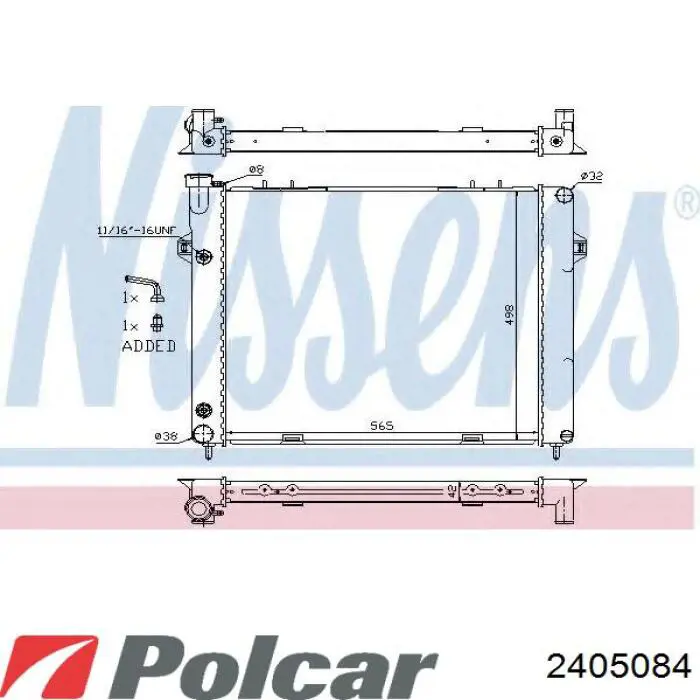 240508-4 Polcar radiador refrigeración del motor