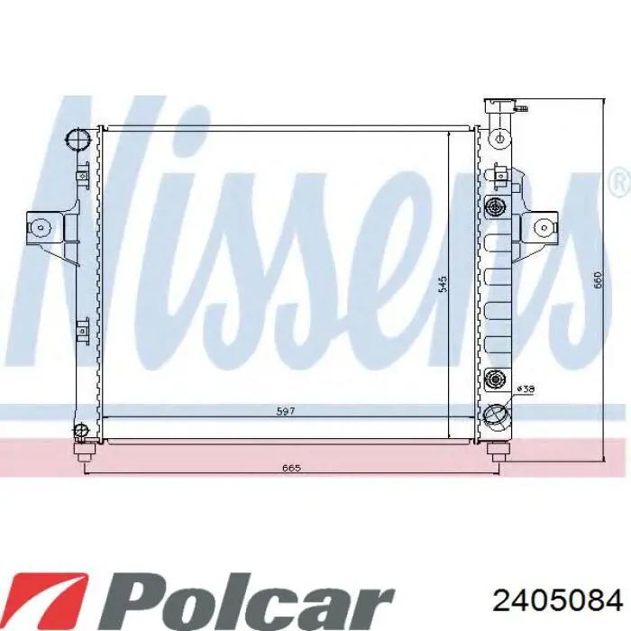 04734104 Chrysler Refrigeración del motor