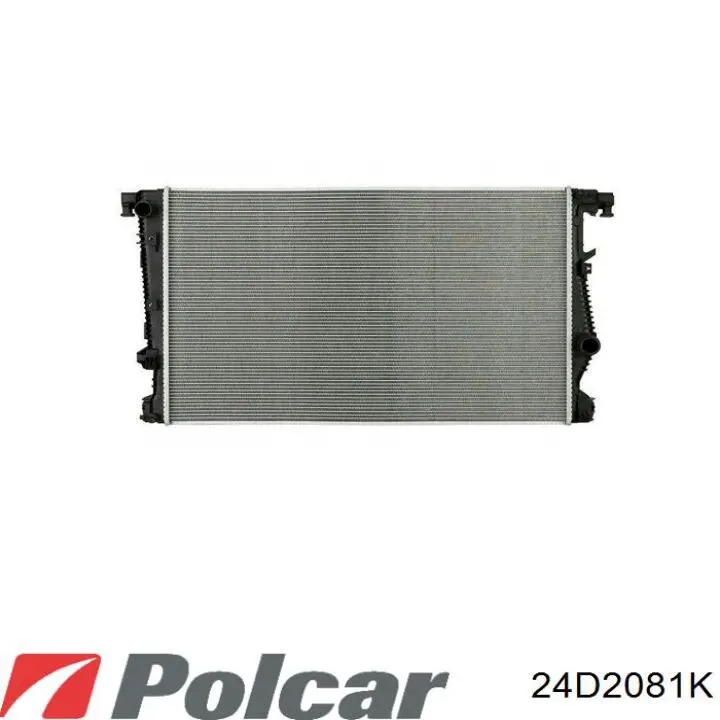 24D2081K Polcar radiador refrigeración del motor