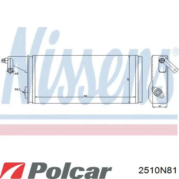 2510N81 Polcar radiador de calefacción