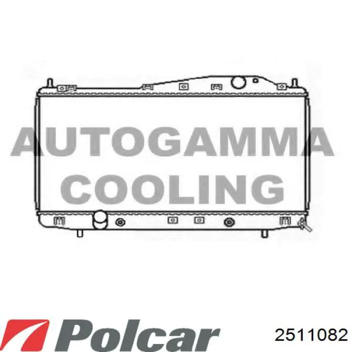 251108-2 Polcar radiador refrigeración del motor