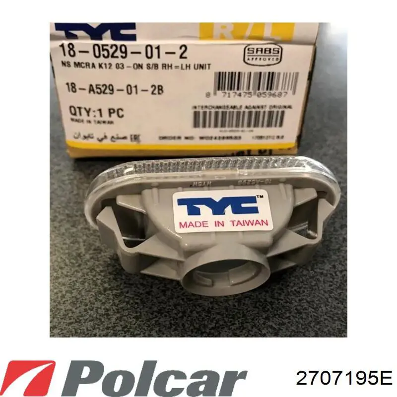 18A529012B TYC Luz intermitente guardabarros