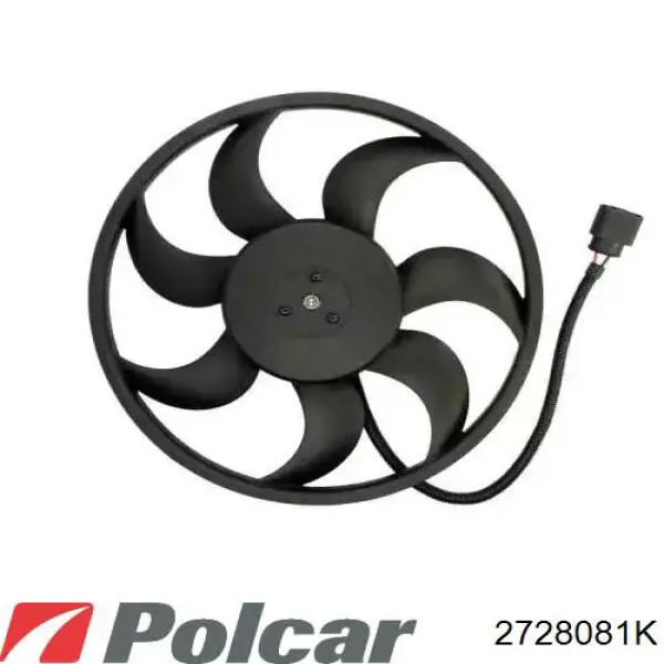 2728081K Polcar radiador refrigeración del motor