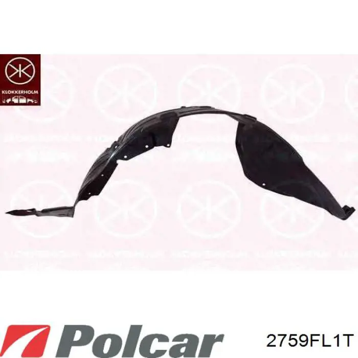 Guardalodos interior izquierdo, guardafango delantero Polcar 2759FL1T precio, desde 26,56 EUR