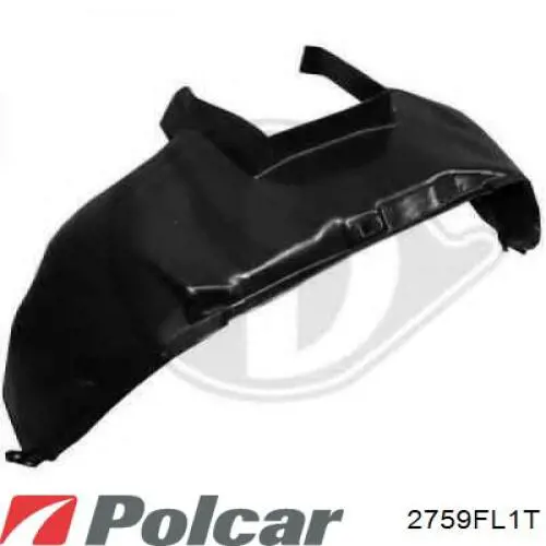 Comprar 2759FL1T Polcar Guardalodos interior izquierdo, guardafango delantero
