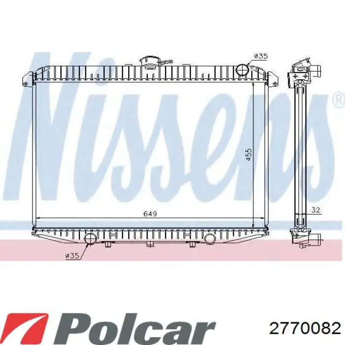 Água radiador Polcar 2770082 precio, desde 143,36 EUR