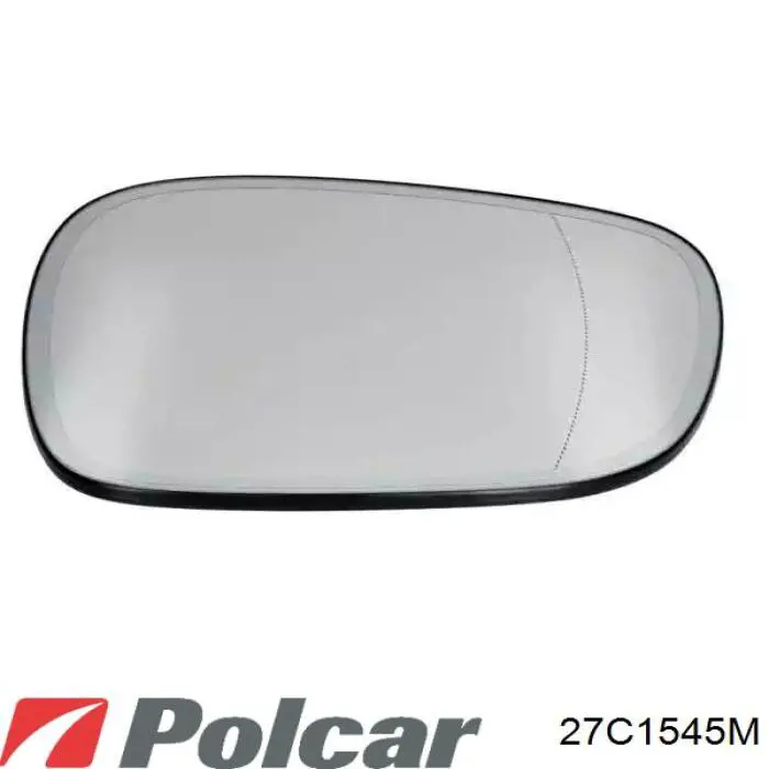 Cristal de espejo retrovisor exterior izquierdo 27C1545M Polcar