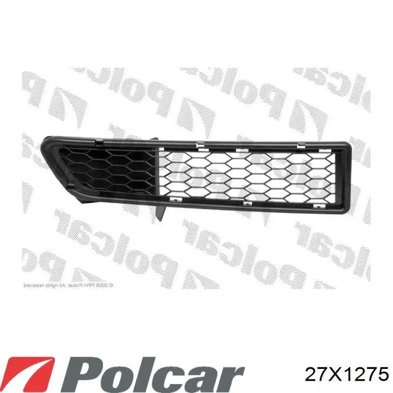 27X1275 Polcar Moldura de parachoques delantero