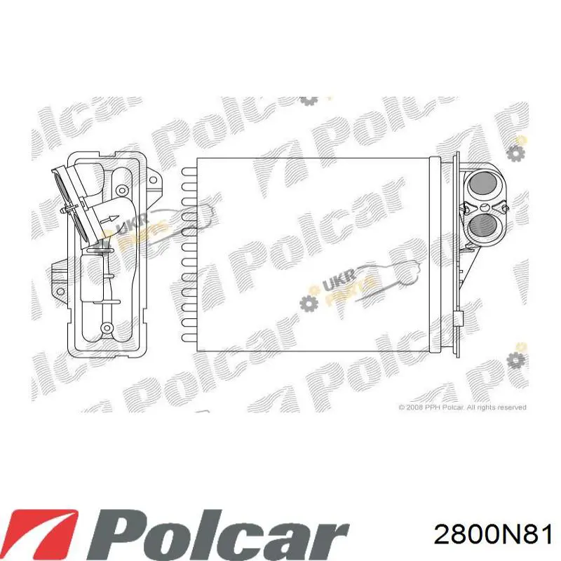 Comprar 2800N81 Polcar Radiador calefacción