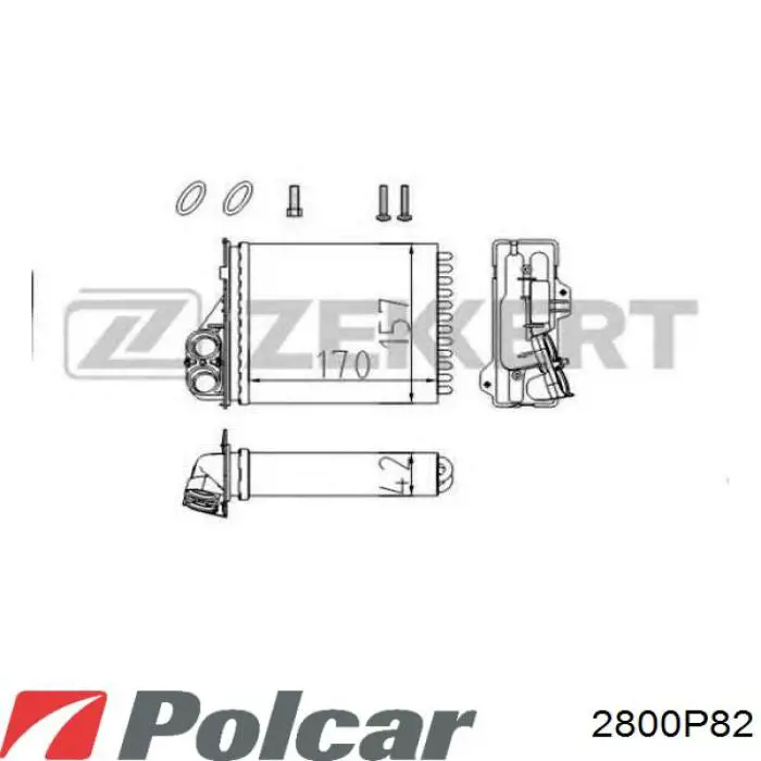 Radiador calefacción 6001549894 Renault (RVI)