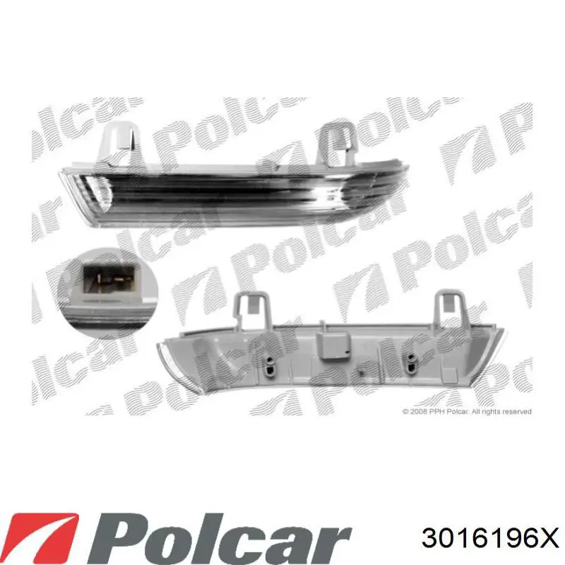 3016196X Polcar luz intermitente guardabarros