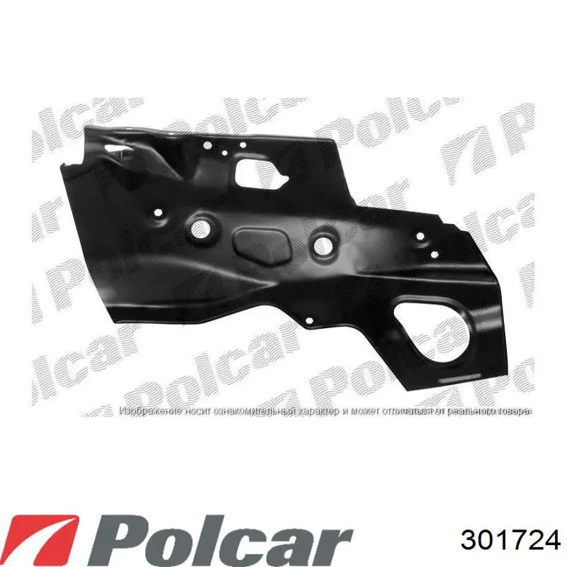 301724 Polcar soporte de radiador inferior (panel de montaje para foco)