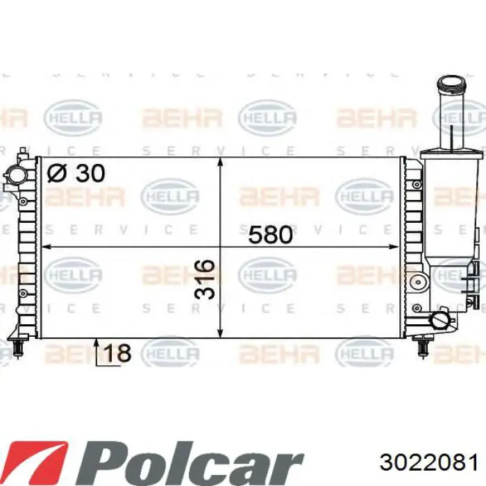 46788046 Fiat/Alfa/Lancia Refrigeración del motor