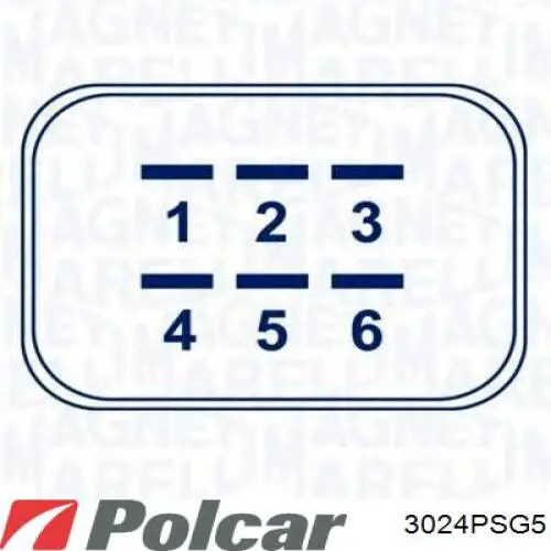 3024PSG5 Polcar mecanismo de elevalunas, puerta delantera izquierda