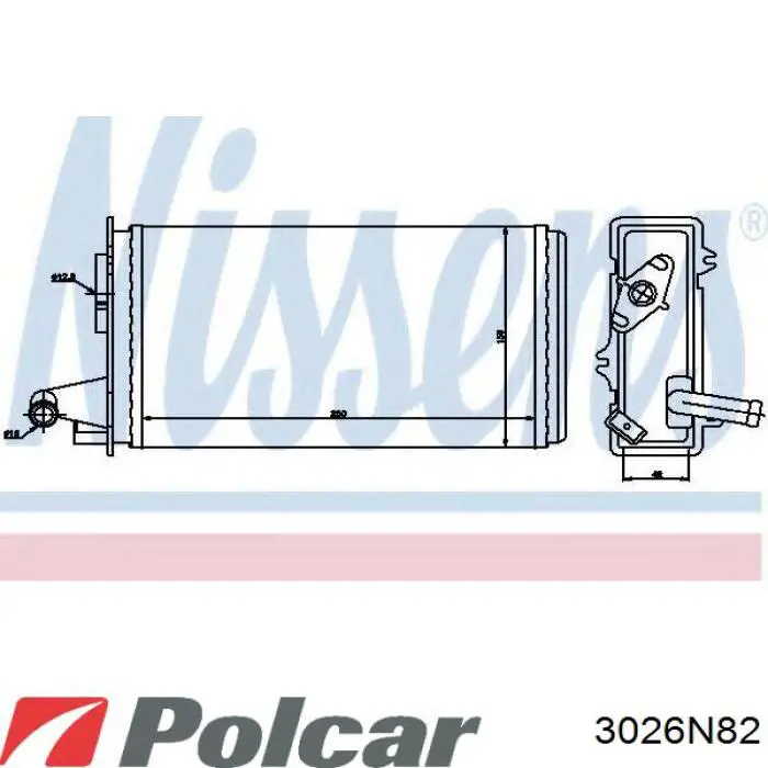 3026N8-2 Polcar radiador de calefacción