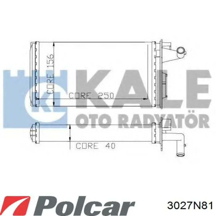 3027N8-1 Polcar radiador de calefacción