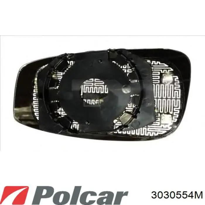 3030554M Polcar cristal de espejo retrovisor exterior derecho