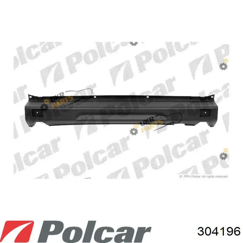Parachoques trasero, parte central Polcar 304196 precio, desde 117,61 EUR