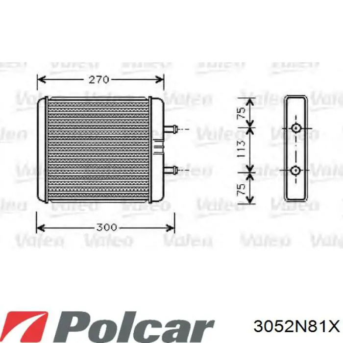 3052N81X Polcar radiador de calefacción