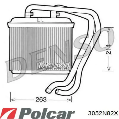 3052N82X Polcar radiador calefacción