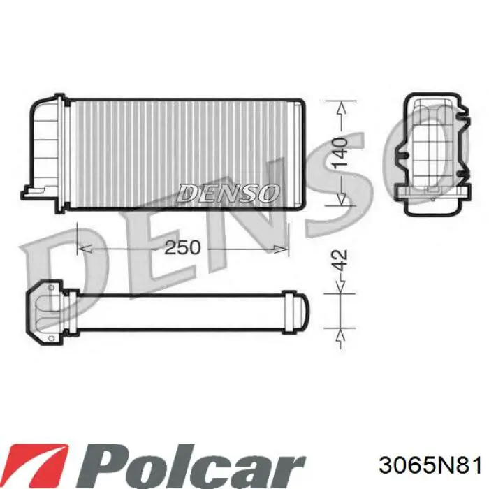 3065N81 Polcar radiador de calefacción