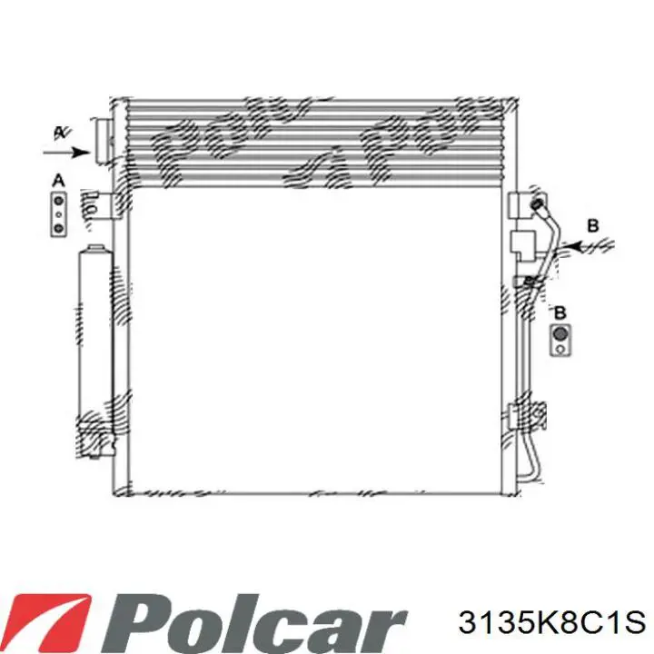 3135K8C1S Polcar condensador aire acondicionado