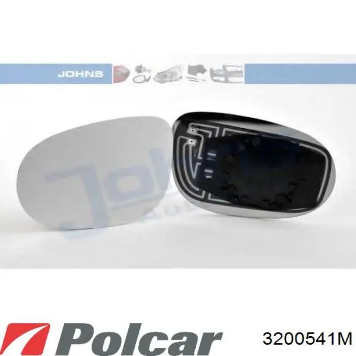 3200541M Polcar espejo retrovisor derecho