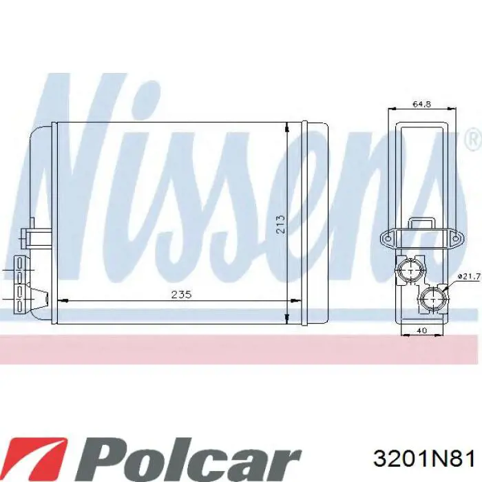 Comprar HC30 Ford Radiador calefacción