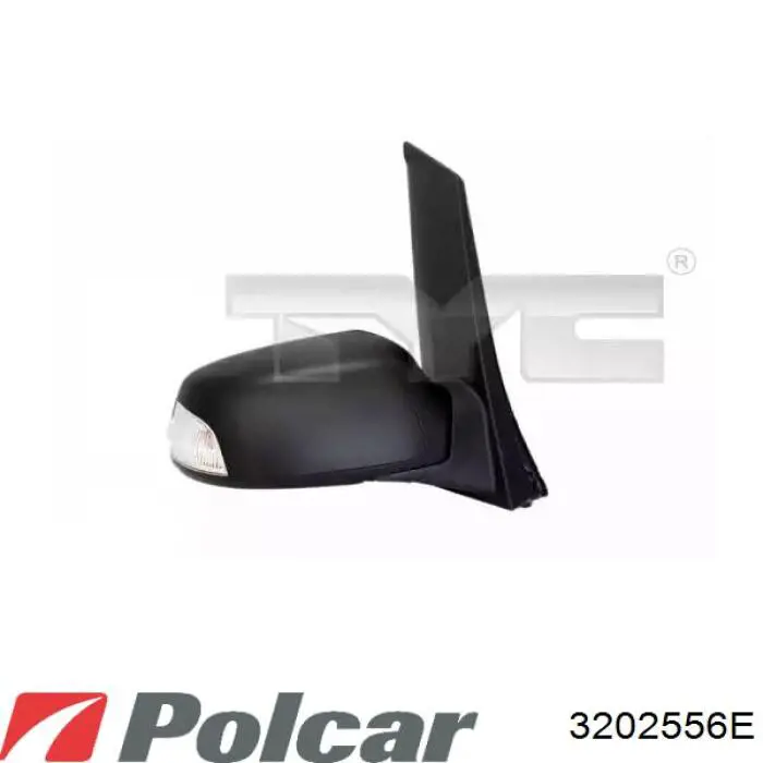 3202556E Polcar cristal de espejo retrovisor exterior derecho