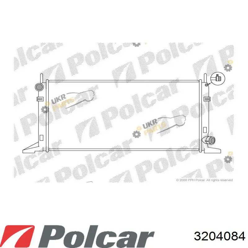 Radiador 3204084 Polcar