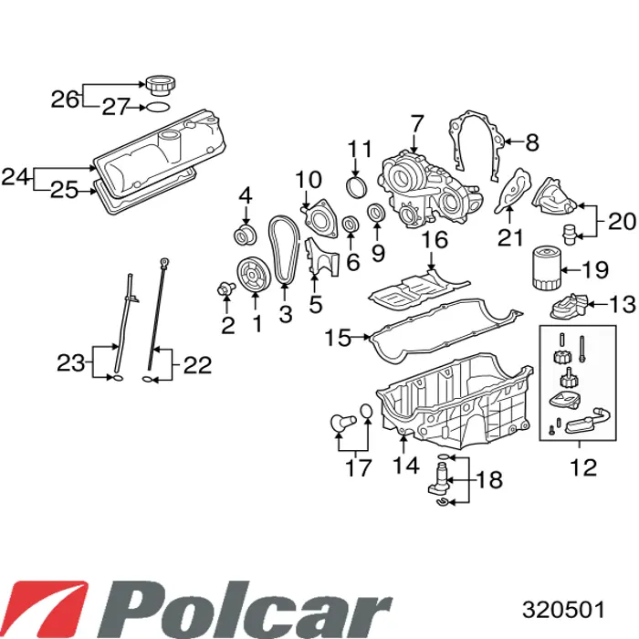 320501 Polcar Aleta delantera izquierda