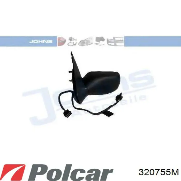 Cristal de retrovisor exterior derecho Jumasa 55011501