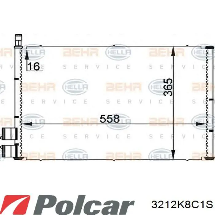 3212K8C1S Polcar condensador aire acondicionado