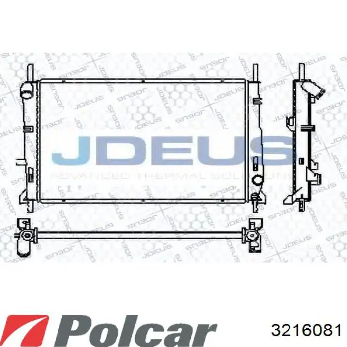 321608-1 Polcar radiador refrigeración del motor